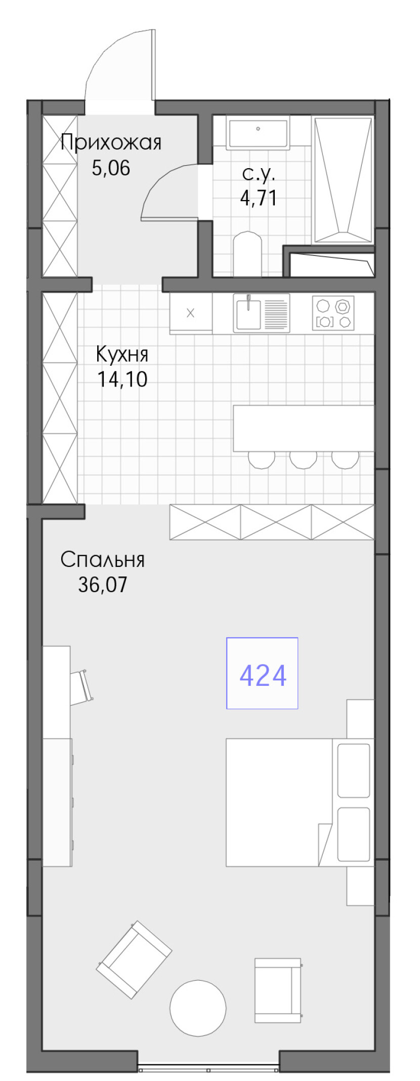 Планировка Номер #424