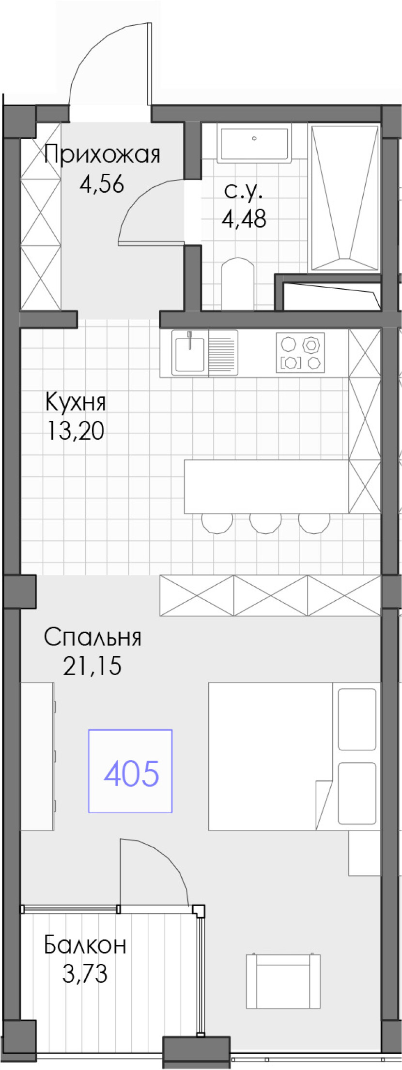 Планировка Номер #405