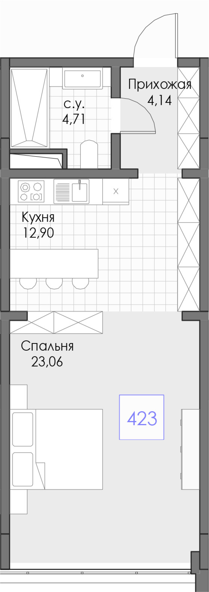 Планировка Номер #423
